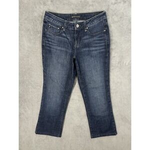 Lee Jeans Womens 30x25 Blue Dark Wash Curvy Bootcut Mid Rise Platinum Label